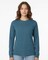 BELLA + CANVA Heather CVC Long Sleeve Crewneck T-Shirt for Layering Style & Custom Print Essential Tee